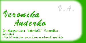 veronika anderko business card